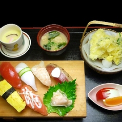 天ぷら寿司膳
