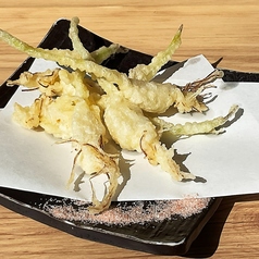 茨城県産 芽子にんにくの天ぷら