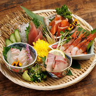 新鮮な鮮魚を贅沢に。お刺身や魚串など自慢の海鮮料理