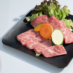 福島牛の2種盛り(カルビ&もも肉)