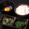 【〆】雑炊セット(ご飯・卵・ネギ・海苔)