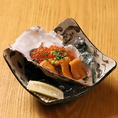 イクラとウニの痛風牡蠣