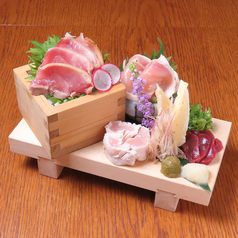 知覧どり たたき三種盛り合わせ