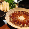 料理メニュー写真 季節の鍋　富山県産の新鮮なホタルイカを使用「ホタルイカしゃぶしゃぶ」