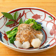 菜の花と菊芋の胡麻和え