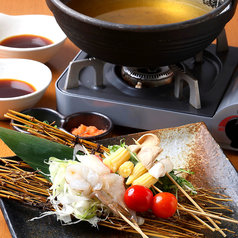 はまちや海老!牛串を串しゃぶで旬の逸品を贅沢に堪能