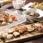 北陸旬の産直素材や、こだわりの一品など『五鉄』を堪能する各種コースをご用意。ご予算に合わせて。