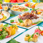 レストランカステロホテルアウィーナ大阪内でランチバイキング・夜はコースを楽しめる団体予約も可能