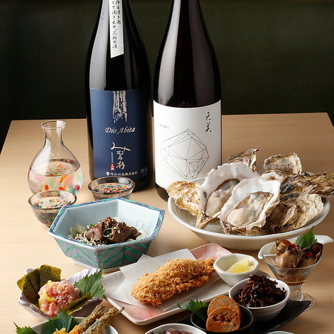 【桜木町駅5分】選りすぐりの50種の日本酒と、産地直送の新鮮な牡蠣が楽しめる居酒屋