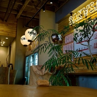 リラックスした雰囲気が漂う空間が魅力♪