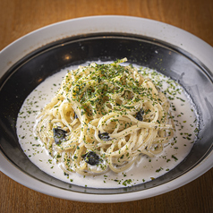 海苔クリームパスタ