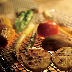 旬の野菜　炭火焼き