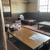 大型宴会が可能な掘りごたつ式のお座敷完備