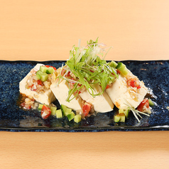 ねぎ塩トマトの冷奴