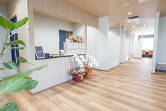 4名掛けの半個室席です。