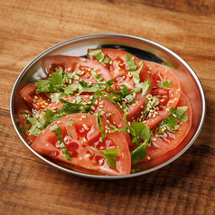 トマトスライス～パクチーソース～