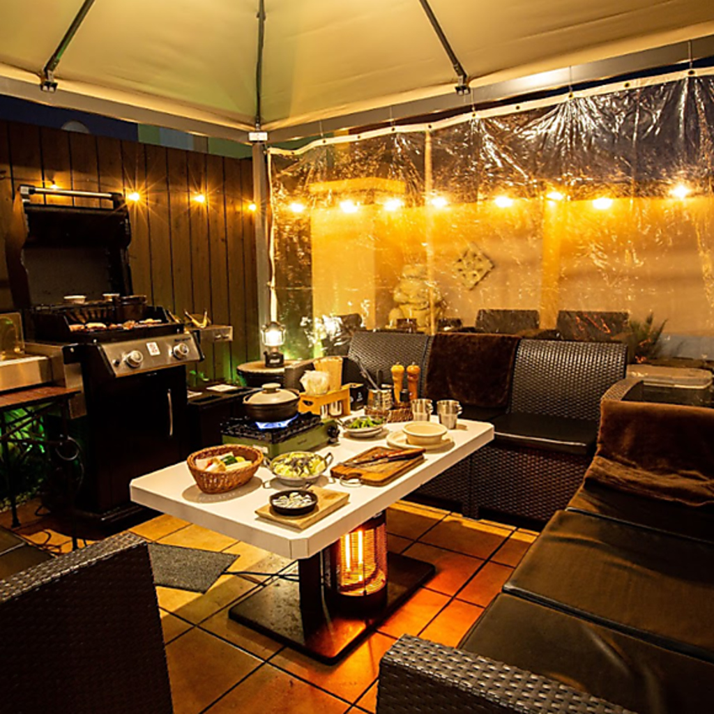 バリのリゾートをイメージした非日常空間♪宴会やパーティーの際は是非ご利用ください！