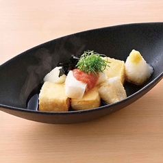 餅と豆富の揚げ出し