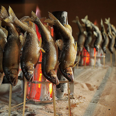 旬の川魚　炭火焼き