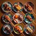 料理メニュー写真&nbsp;串焼き盛り合わせ（3本