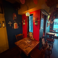 メキシカンスタイルの装飾は異国を感じさせます♪