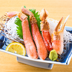 生本ズワイ蟹の刺身