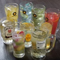 飲み放題コースございます！種類豊富なドリンクメニュー