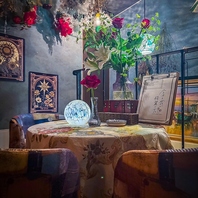 花々に囲まれた穏やかな時間をお楽しみいただけます◎