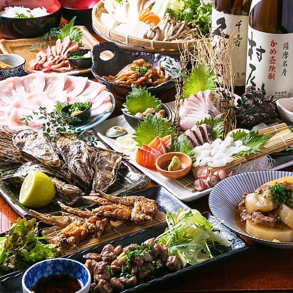 選べるお鍋・九州産 鶏もも炙焼等贅沢コースあり！