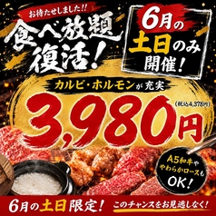 焼肉ホルモンたけ田朝日店のコース写真