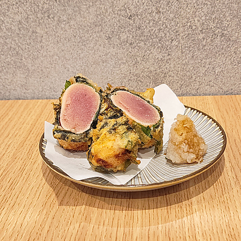 人気商品【生明太子の海苔しそ天ぷら】の写真