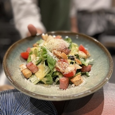 焼き豆腐のシーザーサラダ