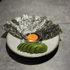 アボカド刺身と韓国のり