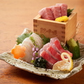 料理メニュー写真&nbsp;刺身三点盛り合わせ