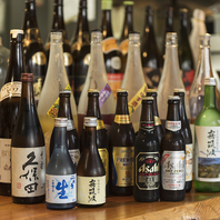 日本酒、焼酎などお酒のメニューも充実してご用意◎