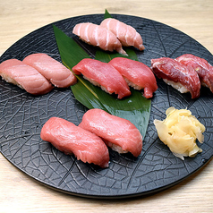 「6」生本まぐろ5種握り