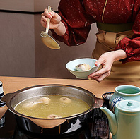 初めての方も安心。お鍋のお世話はお任せ