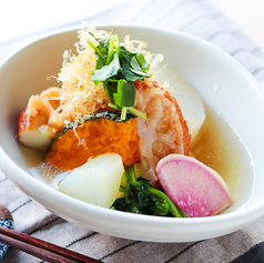 薩摩揚げと大根の炊いたん