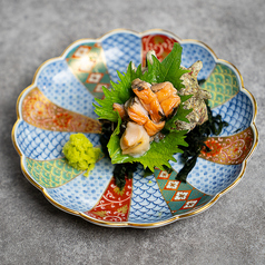 活サザエのお刺身