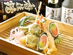 絶品の天麩羅が1本210円(税込)～気軽に味わえます。五本盛合せもご用意しております。