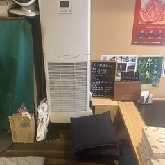 ワンフロワーの座敷です。業務用エアコンを2台設置しました。外気温-5℃以上を実現無可能にしました。