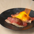 料理メニュー写真 炙り肉寿司(２貫)
