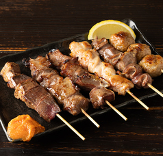 バナナポークを使ったやきとんの写真