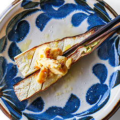マコモダケのロースト もろみ味噌バター添え