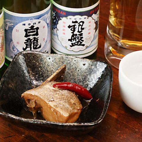 全国各地の日本酒と日替わりお番菜