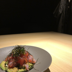 マグロの生ハムとアボカド