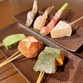 料理メニュー写真&nbsp;串揚げお任せ六種