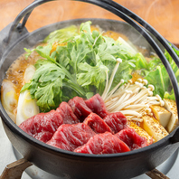 さくら肉を使用したすき焼き風さくら鍋