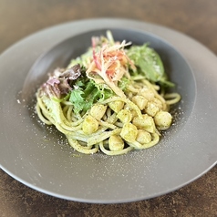 期間限定 小柱とみょうがのジェノベーゼパスタ