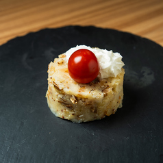 ケーキ仕立てのポテトサラダ